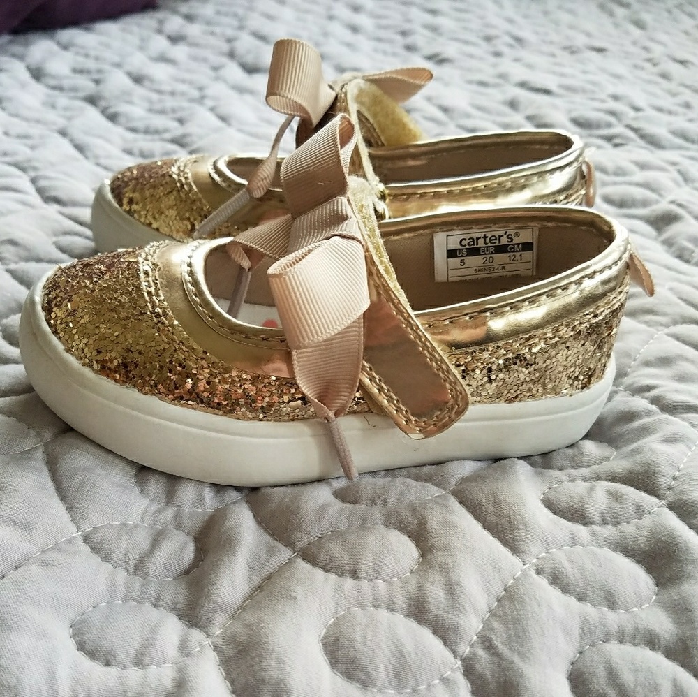 Gold Sparkle Toddler Shoes